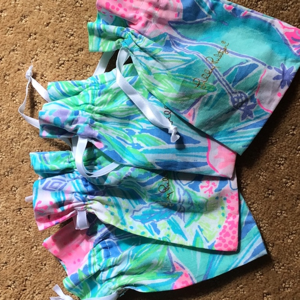 Lilly Pulitzer Drawstring Jewelry Travel Bags